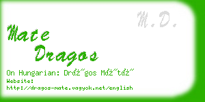 mate dragos business card